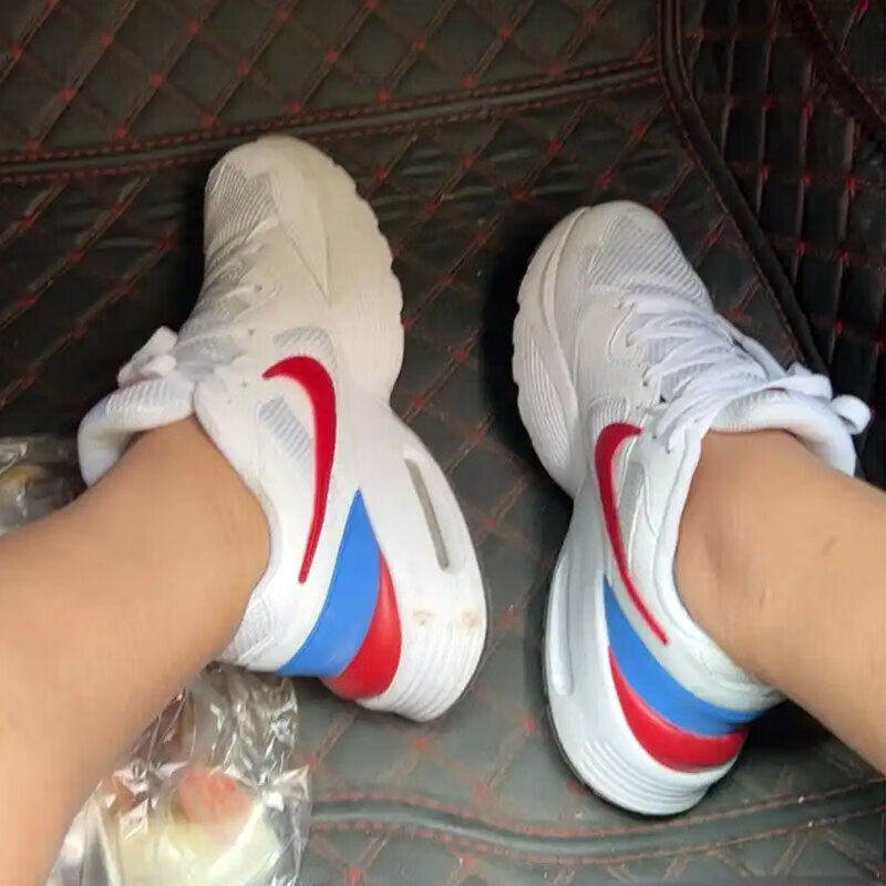 Nike耐克鞋子正品白色运动鞋气垫跑步鞋厚底男鞋冬季新款健身网鞋