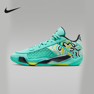 耐克Air Jordan 38 AJ38 绿色刺绣 郭艾伦 低帮篮球鞋 FZ3223-300
