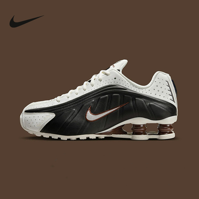 NIKE耐克女鞋SHOX R4运动鞋科技感回弹气柱缓震跑步鞋AR3565-104