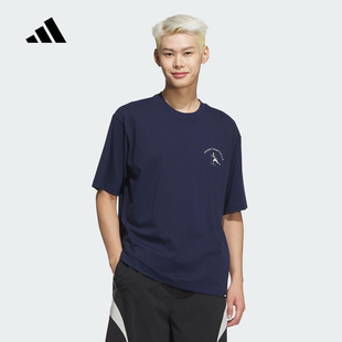 卡通男休闲圆领T恤JL6060 新款 adidas阿迪达斯棉质图案短袖 25夏季