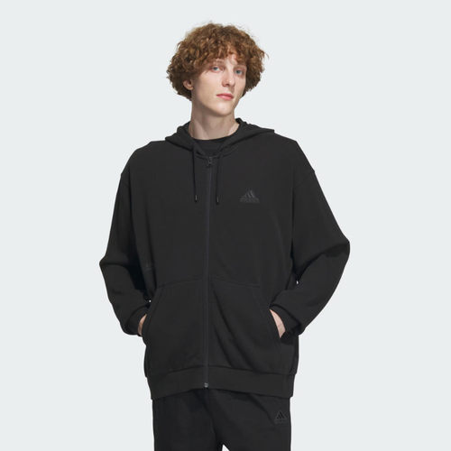 Adidas阿迪达斯外套男子秋季新款运动休闲宽松连帽夹克外套IT3963