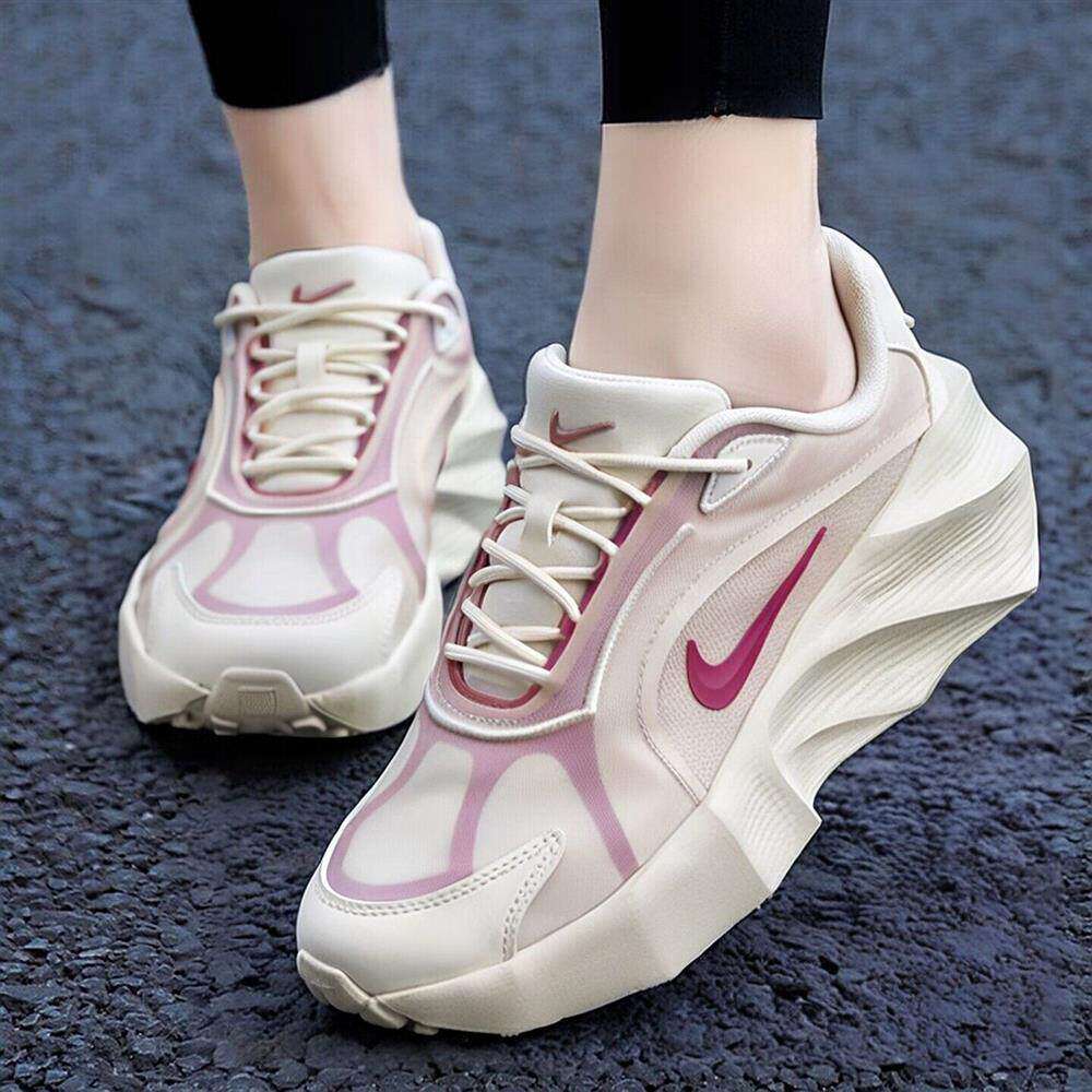 Nike耐克鞋子正品年春季新款运动鞋粉色女鞋厚底休闲鞋透气跑步鞋
