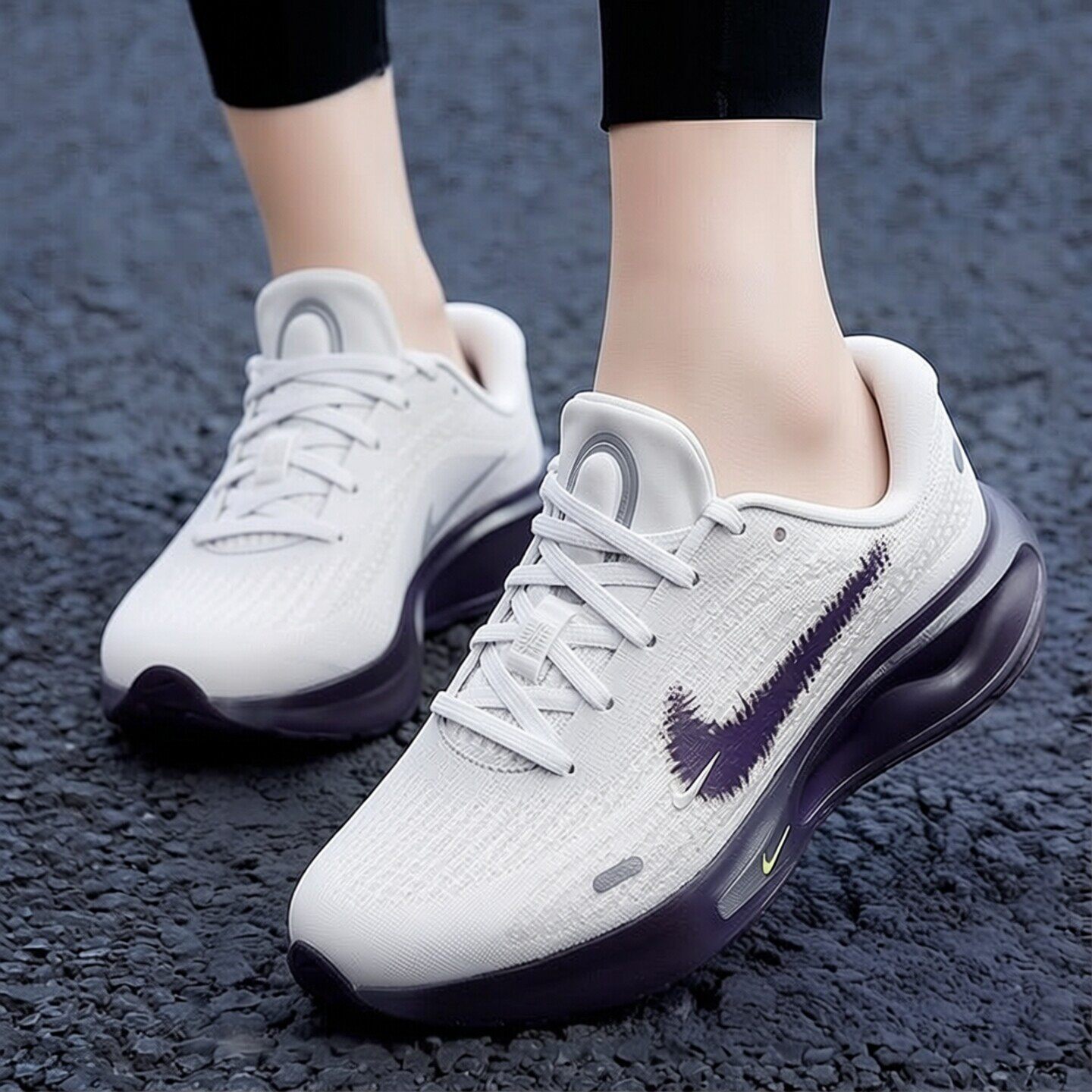Nike耐克鞋子新款运动鞋夜跑系列跑步鞋厚底女鞋透气网鞋休闲鞋潮