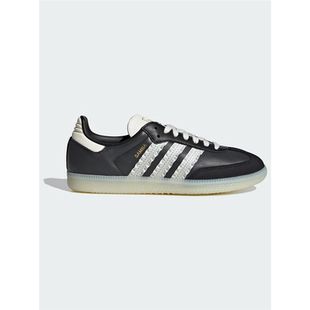 adidas阿迪达斯三叶草女子德训T头鞋SAMBA经典运动板鞋黑色JR8831