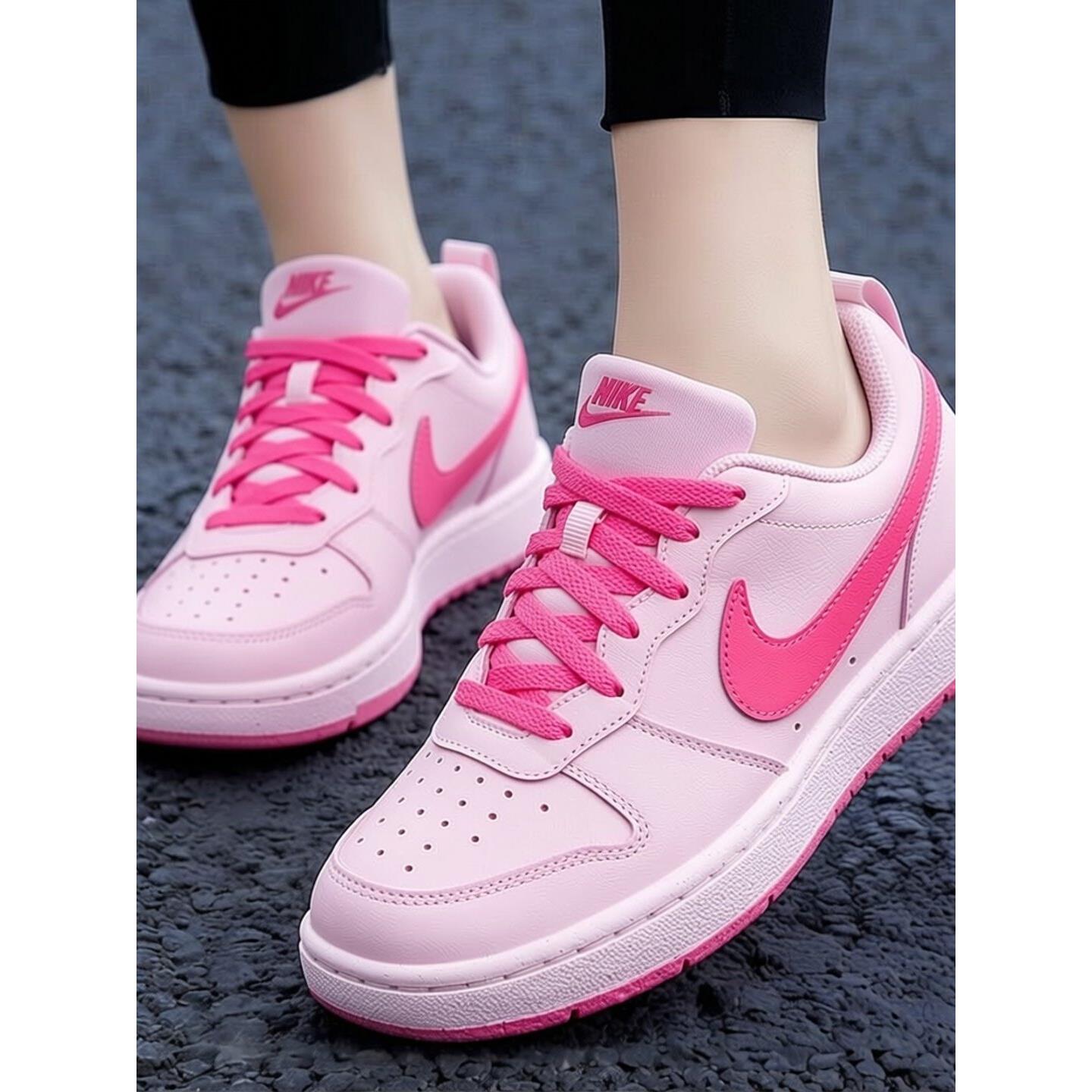 Nike耐克鞋子简版空军一号板鞋潮流粉色女鞋正品低帮运动鞋休闲鞋