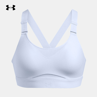 安德玛UA文胸女正品舒适训练健身中度支撑Bra运动内衣1384112-464
