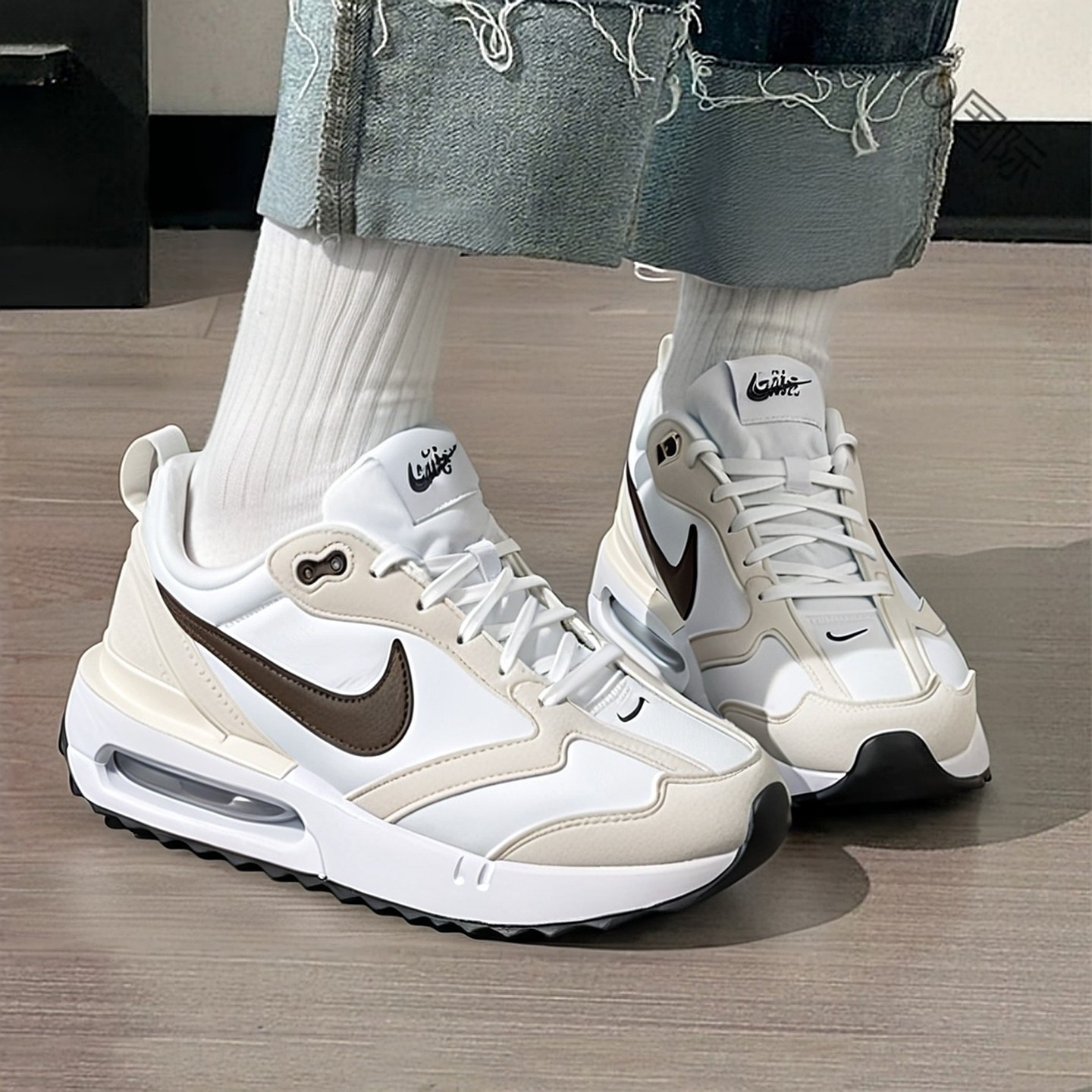 正品耐克鞋子AIR MAX DAWN女鞋厚底运动鞋气垫跑步鞋健身旅行潮鞋