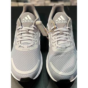 阿迪达斯跑步鞋男2024夏季新款网面灰色运动鞋缓震轻便男鞋FY6680