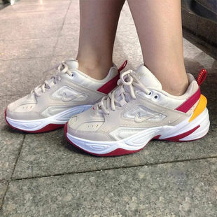 Nike耐克M2K鞋子冬季新款女鞋厚底运动鞋轻便老爹鞋跑步鞋AO3108