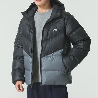 耐克羽绒服男Nike新款保暖运动宽松短款面包服御寒防风外套HQ7791