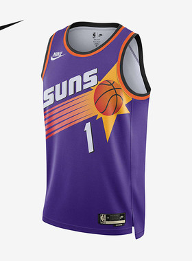 耐克菲尼克斯太阳队DRI-FIT NBA复古球衣布克SW球迷版DO9452-506