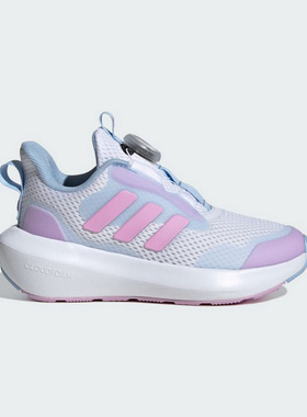 阿迪达斯男童女童童鞋2025春季FortaRun 3.0 BOA旋钮跑步鞋IH0276