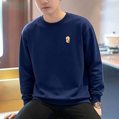 阿迪达斯蓝色卫衣男新款