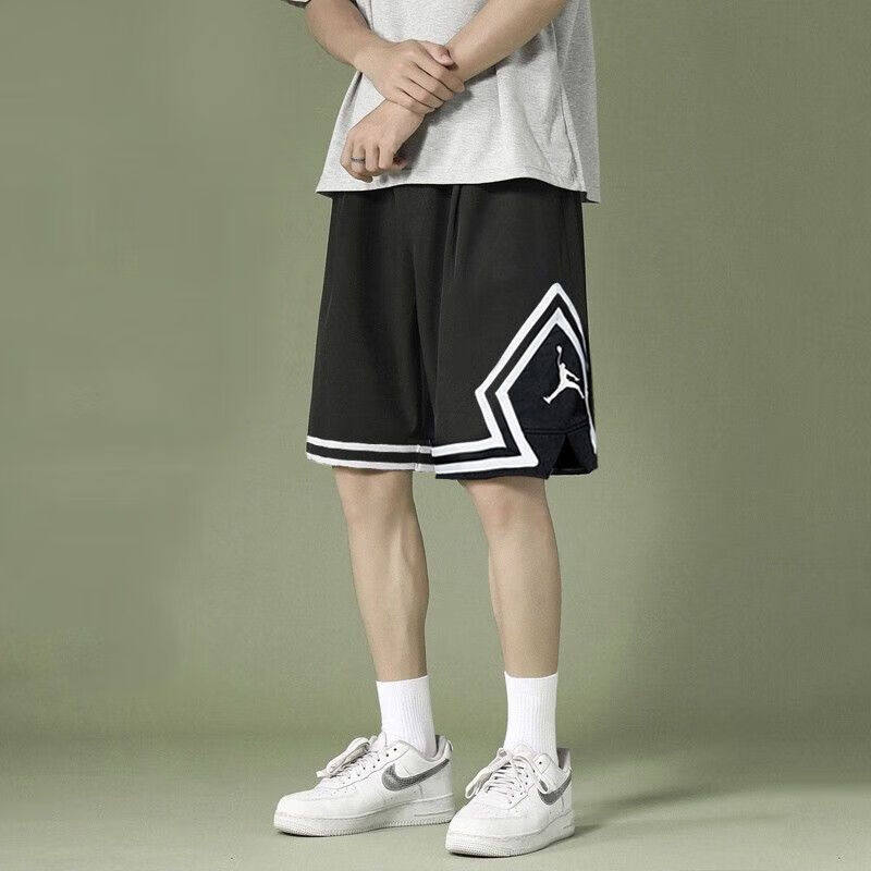 Jordan黑色短裤男耐克正品透气篮球运动裤AJ速干休闲五分裤DX1488