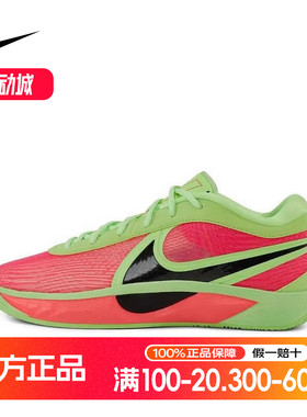 NIKE耐克男鞋GIANNIS FREAK 6字母哥6代倒钩实战篮球鞋HJ9110-300