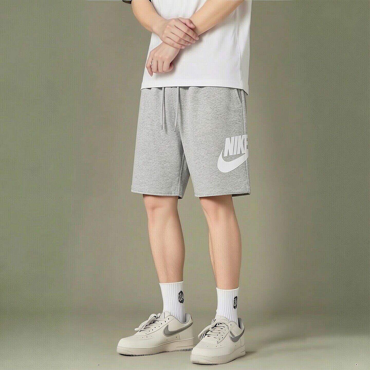 NIKE耐克裤子针织毛圈短裤男子五分裤柔软棉透气运动裤正品休闲裤