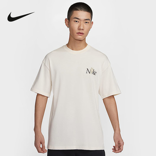 Nike耐克短袖男夏季运动休闲透气圆领印花宽松T恤上衣HJ0615-901