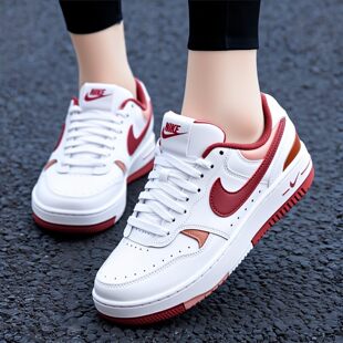 Nike耐克鞋子春季新款运动鞋厚底女鞋增高板鞋减震休闲鞋红色潮鞋