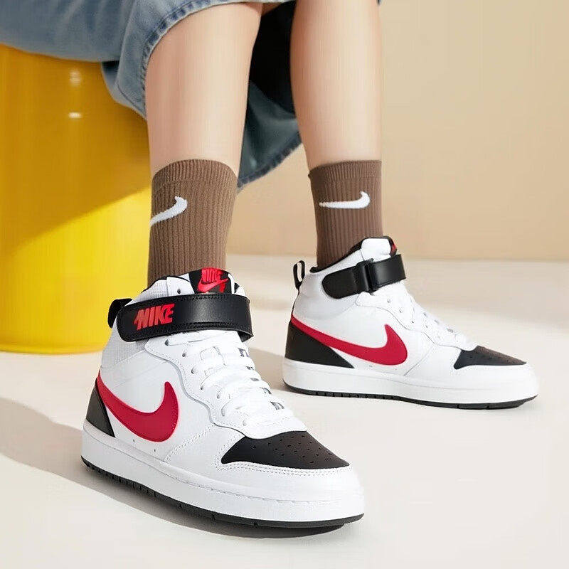 Nike耐克鞋子简版空军一号运动鞋秋季正品高帮板鞋轻便女鞋旅游鞋