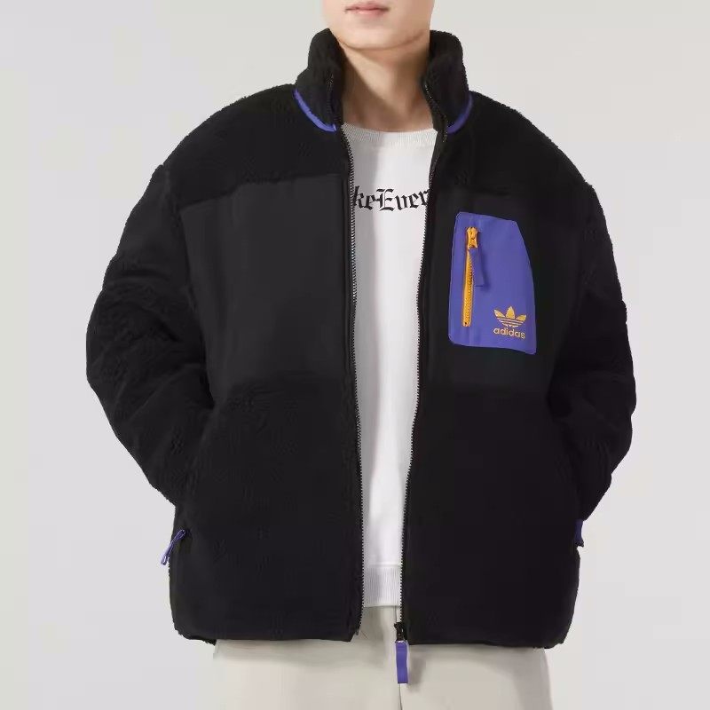 Adidas阿迪达斯三叶草外套男子保暖运动服立领夹克 IN0993 IN0994