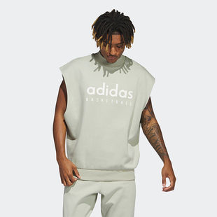 无袖 正品 Adidas男女夏季 运动休闲宽松情侣款 IA3415 卫衣套头衫