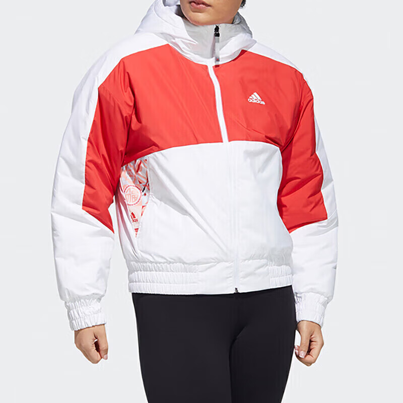 Adidas阿迪达斯女装正品保暖休闲潮流运动连帽舒适棉服上衣HI3267