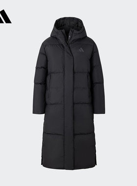 adidas阿迪达斯2025冬季新款女子W PUFF L DOWN长羽绒服厚JV6197