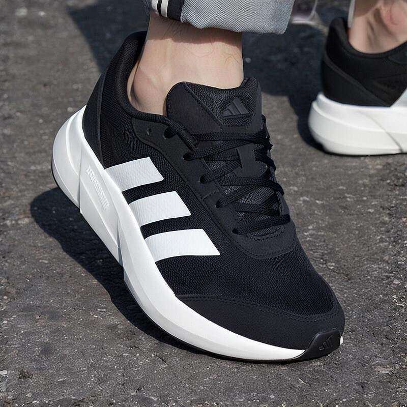 阿迪达斯男鞋夏季新款缓震厚底增高透气跑步LIGHTSHIFT复古老爹鞋