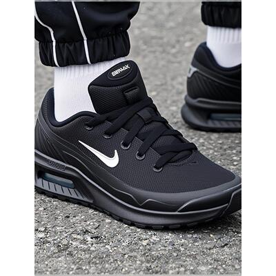 Nike耐克鞋子春季新款运动鞋气垫男鞋厚底跑步鞋黑色网面鞋IM5072