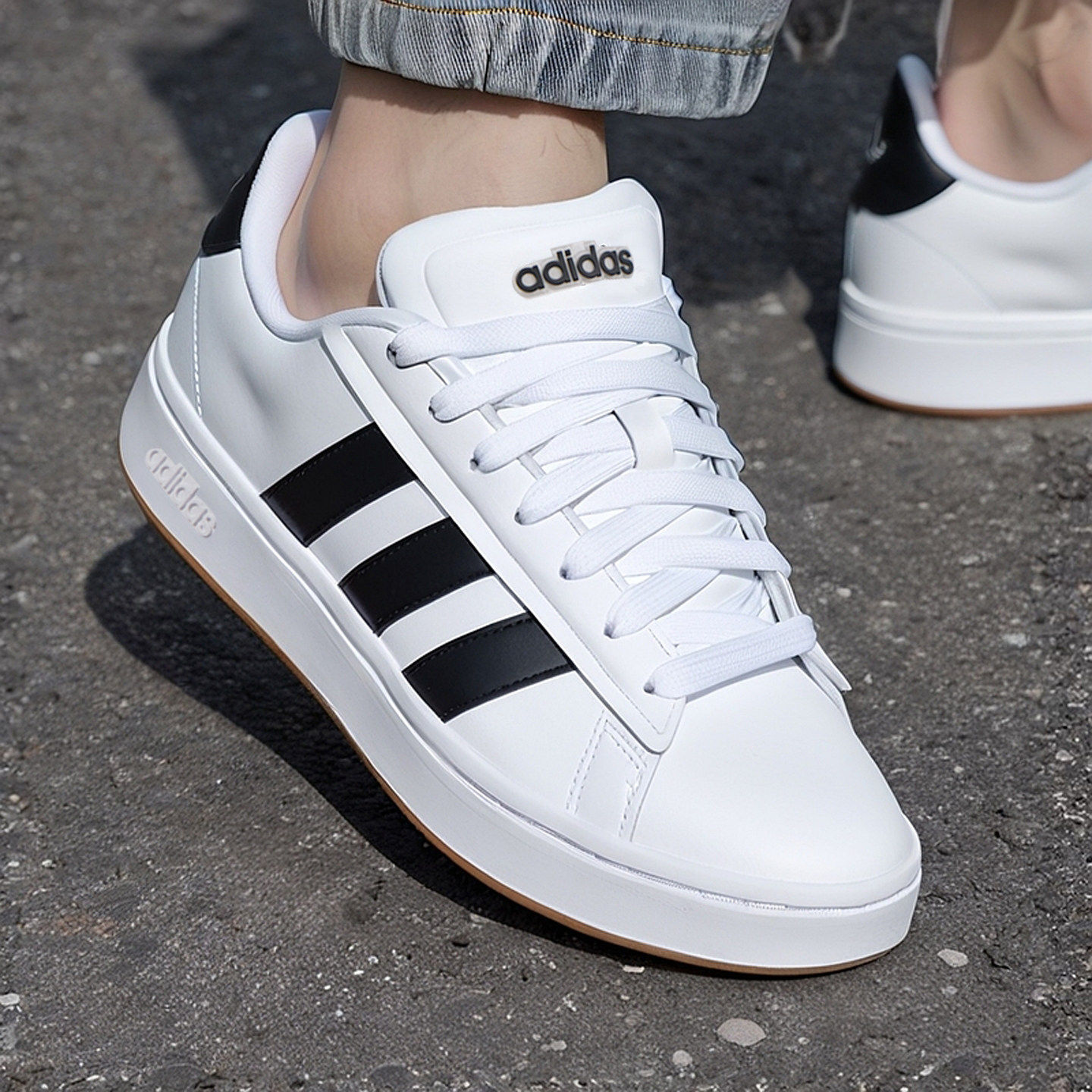阿迪达斯小白鞋男秋季新款低帮复古简约网球皮质休闲男鞋透气板鞋,运动鞋new,运动休闲鞋,淘宝优惠券,粉丝福利购,淘宝优惠卷