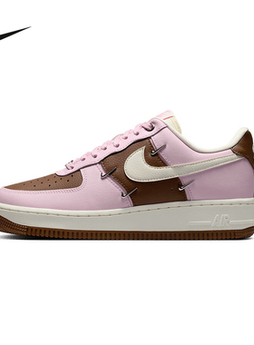 Nike耐克女鞋AF1空军一号粉色四勾运动鞋休闲鞋板鞋IO7595-211