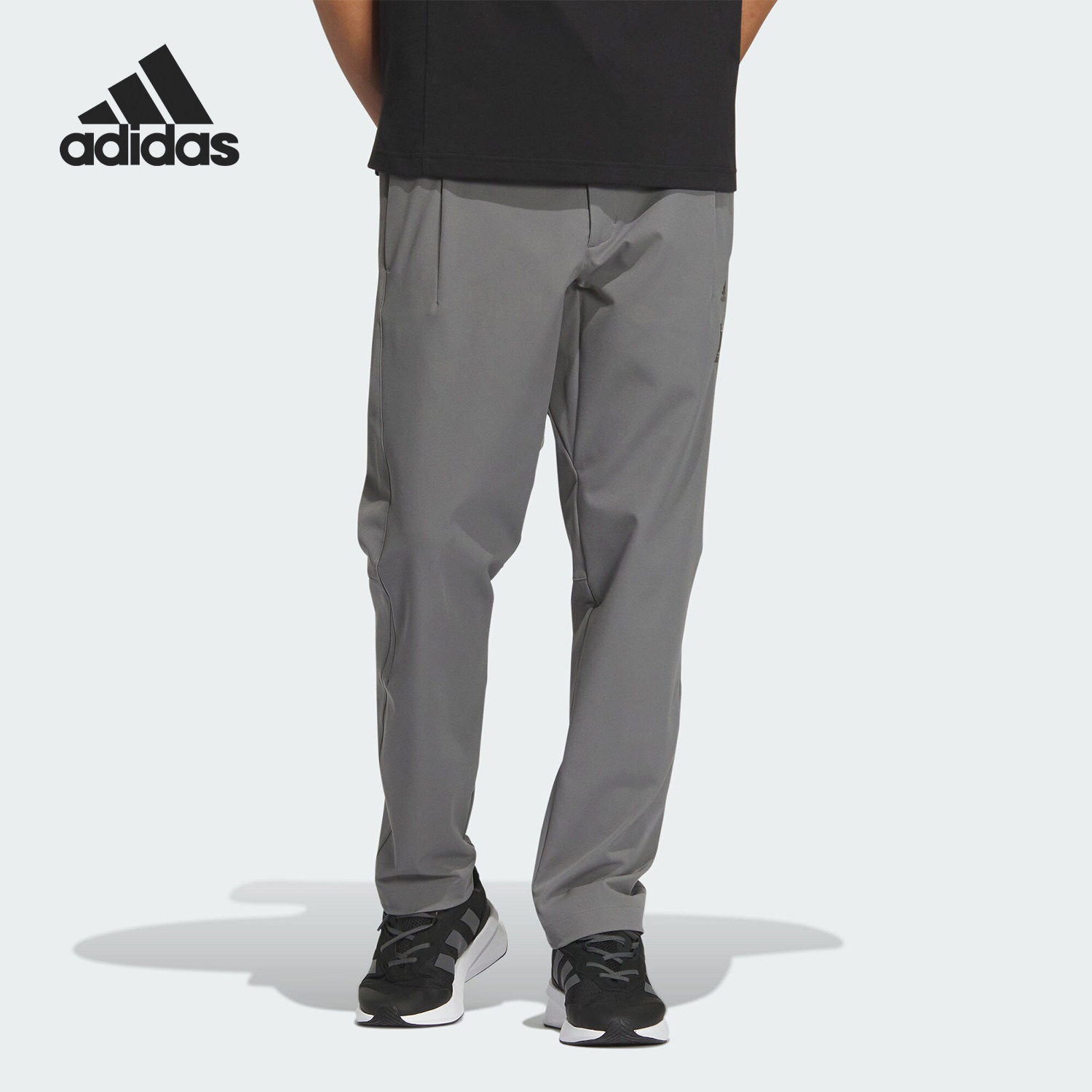 Adidas阿迪达斯长裤针织武极系列男士训练透气运动休闲裤JE6664