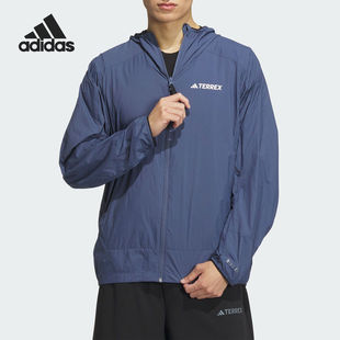 Adidas/阿迪达斯正品TERREX户外男士连帽轻薄夹克外套IS0272