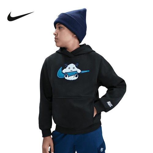 Nike耐克运动2025冬童连帽套头衫 IM8892-045