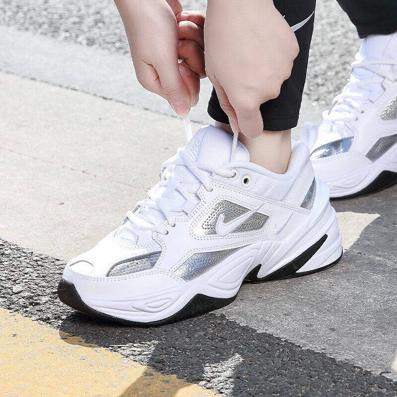 NIKE M2K TEKNO女鞋正品耐克鞋子厚底运动鞋正品老爹鞋白色跑步鞋