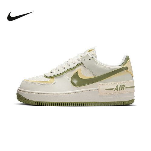 耐克女鞋Nike Air Force 1 AF1马卡龙白绿空军一号板鞋FN6335-101