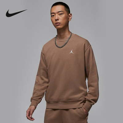 NIKE耐克圆领卫衣男正品秋冬新款Jordan宽松运动套头衫FV7296-223