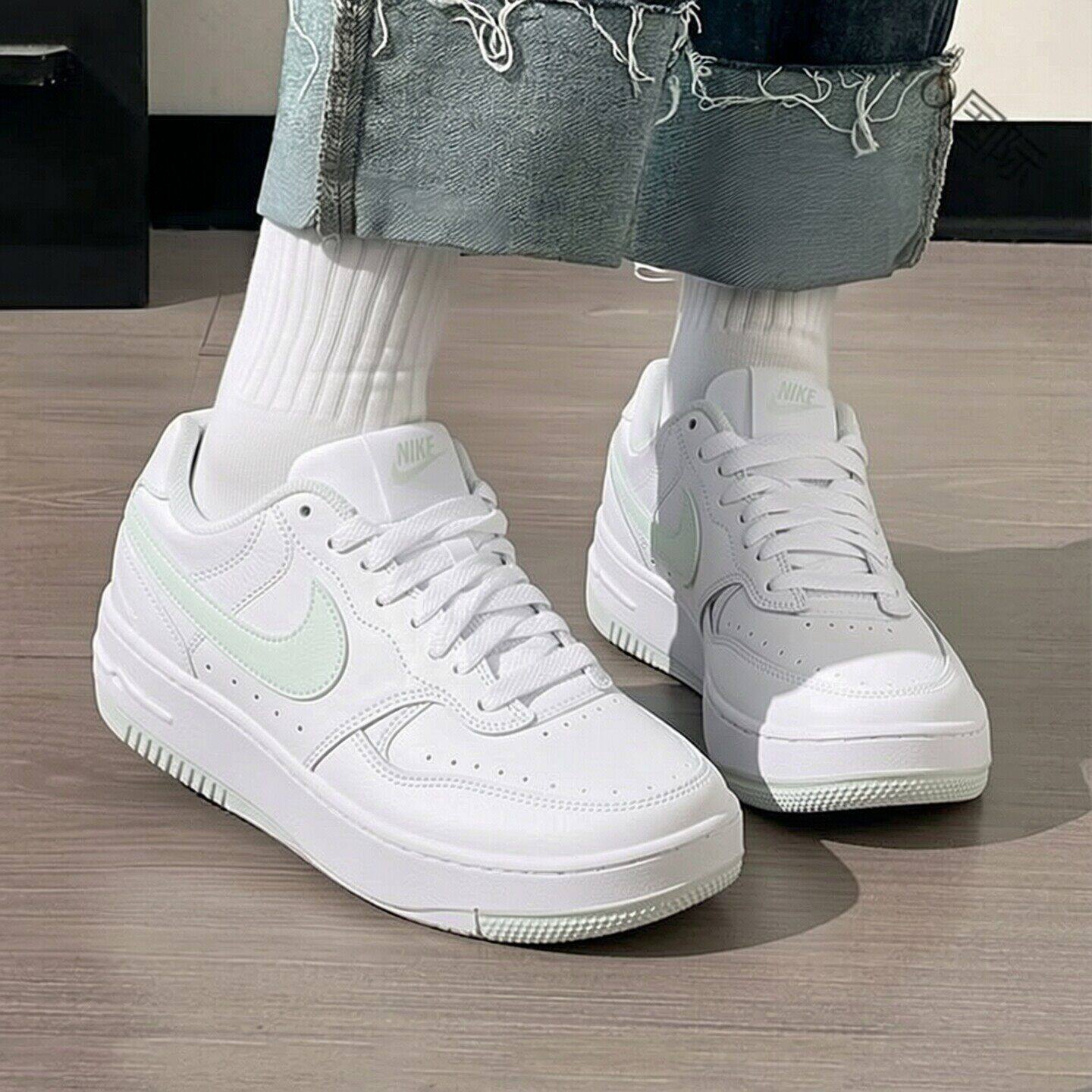 Nike耐克鞋子厚底增高女鞋正品白色运动鞋轻便透气休闲板鞋DX9176