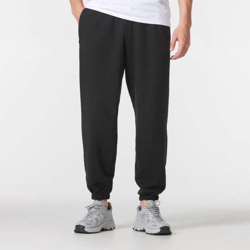 adidas阿迪达斯三叶草运动裤秋冬男裤简约黑色直筒针织长裤IY2245