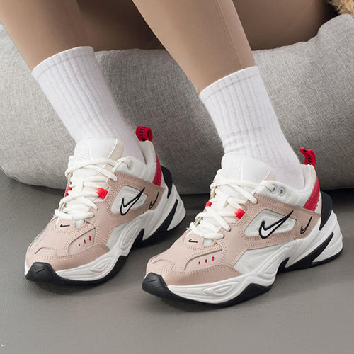 Nike耐克女鞋正品缓震厚底复古休闲粉色女老爹鞋M2K运动鞋AO3108