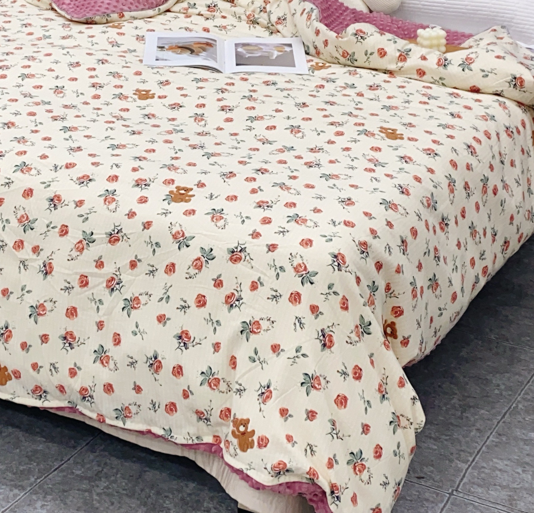 纯棉 高克重婴儿绒 豆豆绒单人被套150×200 双人被套200×230,床上用品,床品套件/四件套/多件套,淘宝优惠券,粉丝福利购,淘宝优惠卷