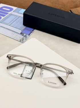 浪特梦眼镜复古时尚方框黑框素颜近视眼镜潮男女可配度数L83343