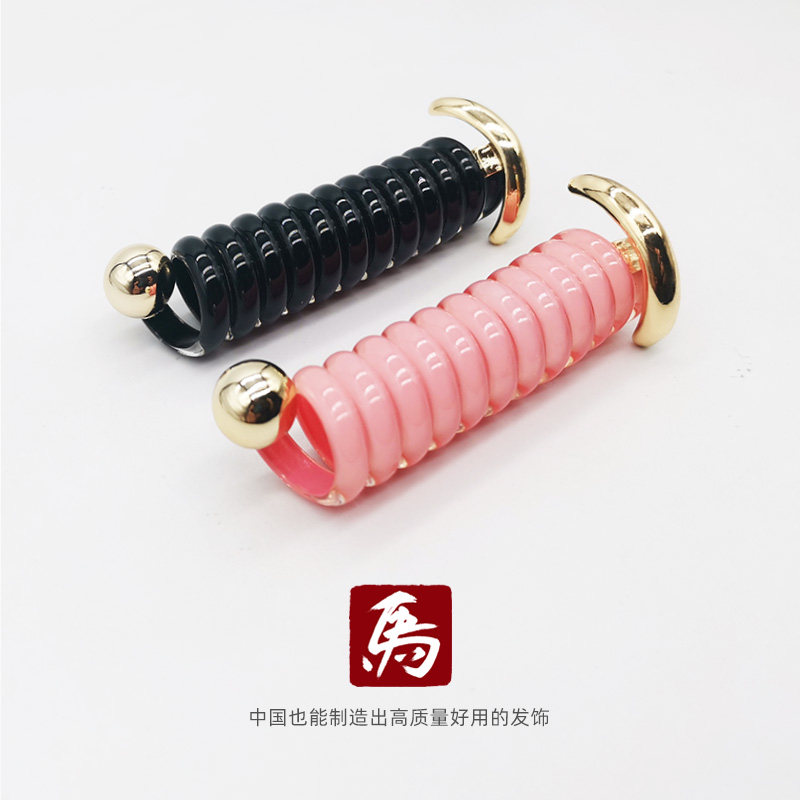 老马饰品电话发圈竖款编发马尾