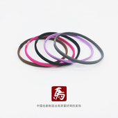 老马手工发饰女无痕复古不伤发高弹力3MM八芯细款 发绳橡皮筋 韩式