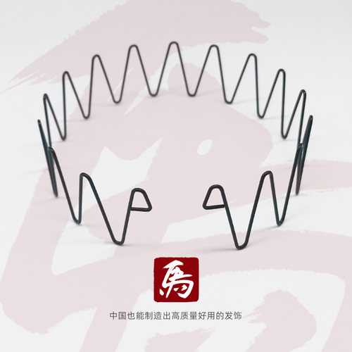 老马发箍金属背头大波浪洗脸气质