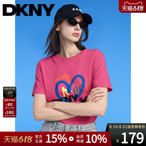 短袖T恤女圆领字母印花
