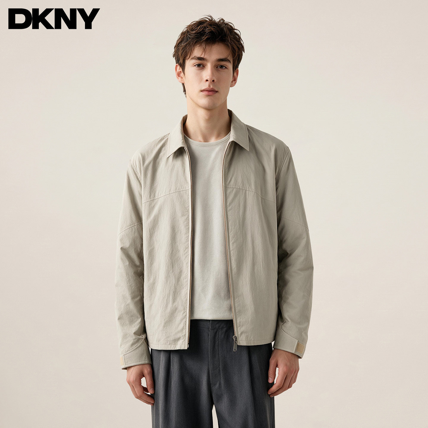 【云感透气】DKNY唐可娜儿男士商务夹克外套2026年秋冬休闲上衣