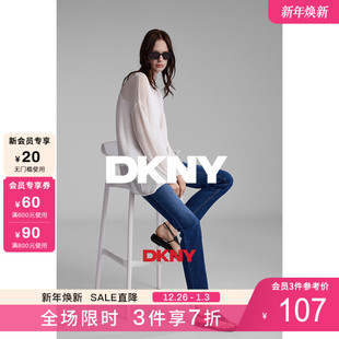 气质透气宽松套头针织衫 轻盈时尚 新款 DKNY唐可娜儿女2025秋季