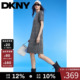 连衣裙女士中长复古银丝满钻宽松直筒潮流 短袖 DKNY唐可娜儿夏季 款