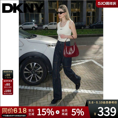 直筒牛仔长裤工装风明线潮流